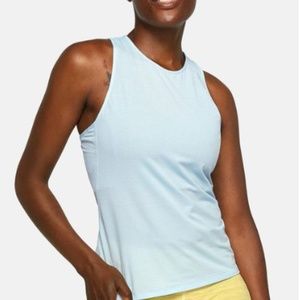 NEW Outdoor Voices mesh tank top blue